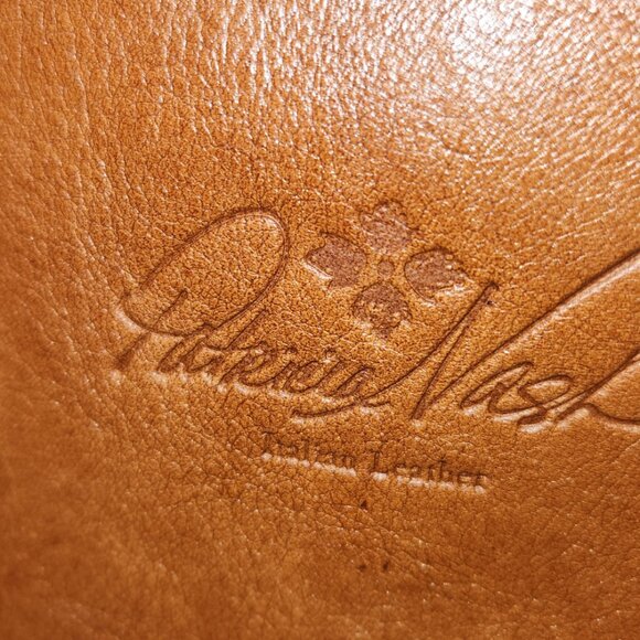 Patricia Nash Vasto Style Italian Leather Drawstring Backpack - Picture 7 of 8